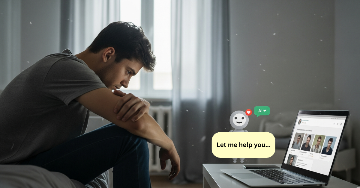 Men are opening up about mental health to AI instead of humans
